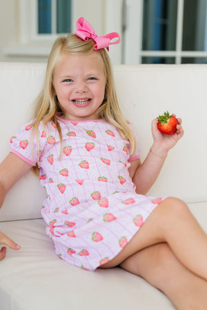Strawberry Stripe Reagan Dress