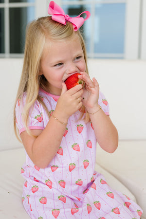 Strawberry Stripe Reagan Dress