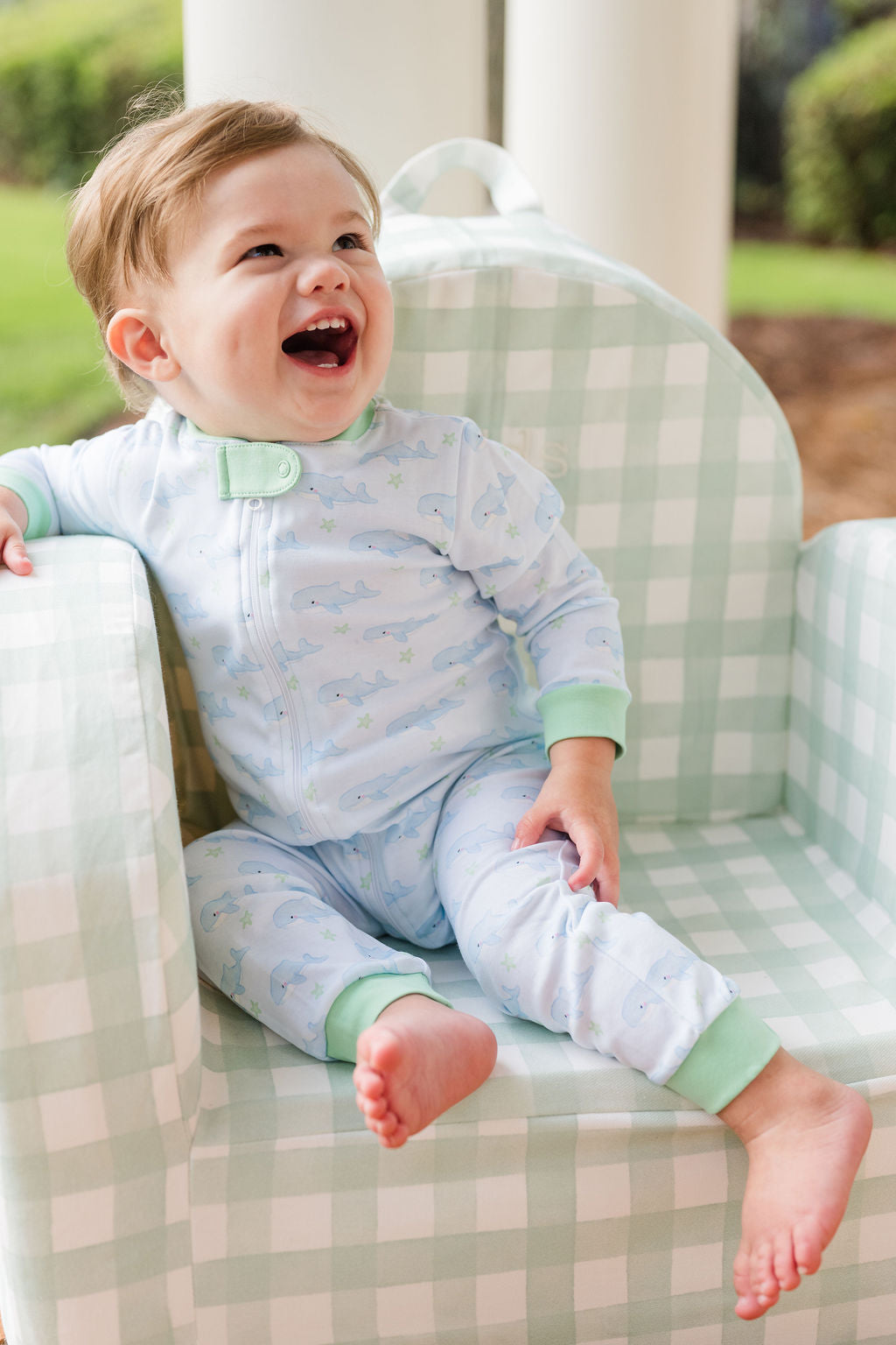 O'Whale Boys One Piece Jammies