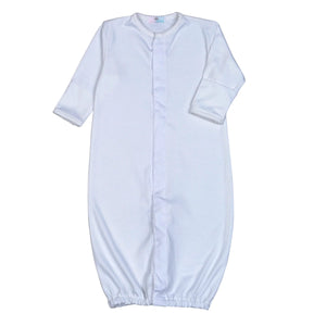 White Converter Gown/ Picot Trim