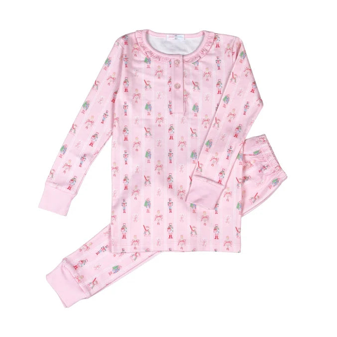 Pink Nutcracker Pima Two Piece Pajama