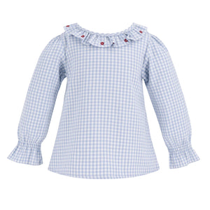 Laurel Blue Gingham Girl Shirt (Toddler)