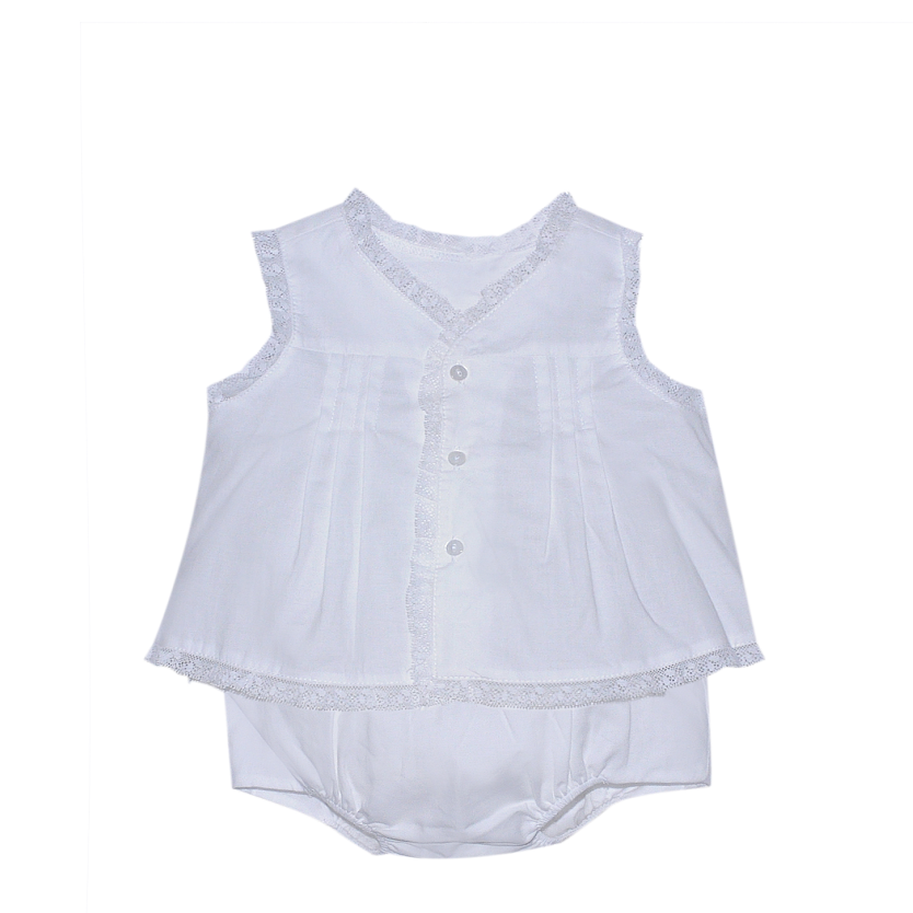 White Dylan Diaper Set