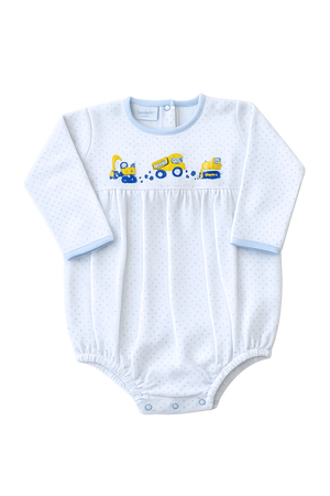 Blue Dot Mini Construction Crew LS Bubble