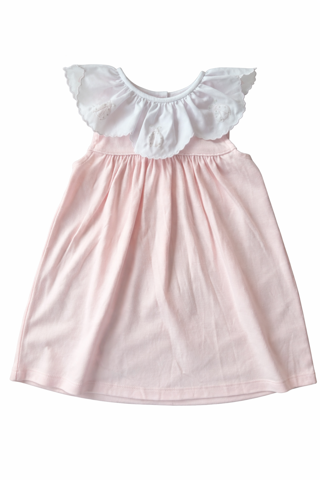 Pink/White Lady Bug Sleeveless Dress
