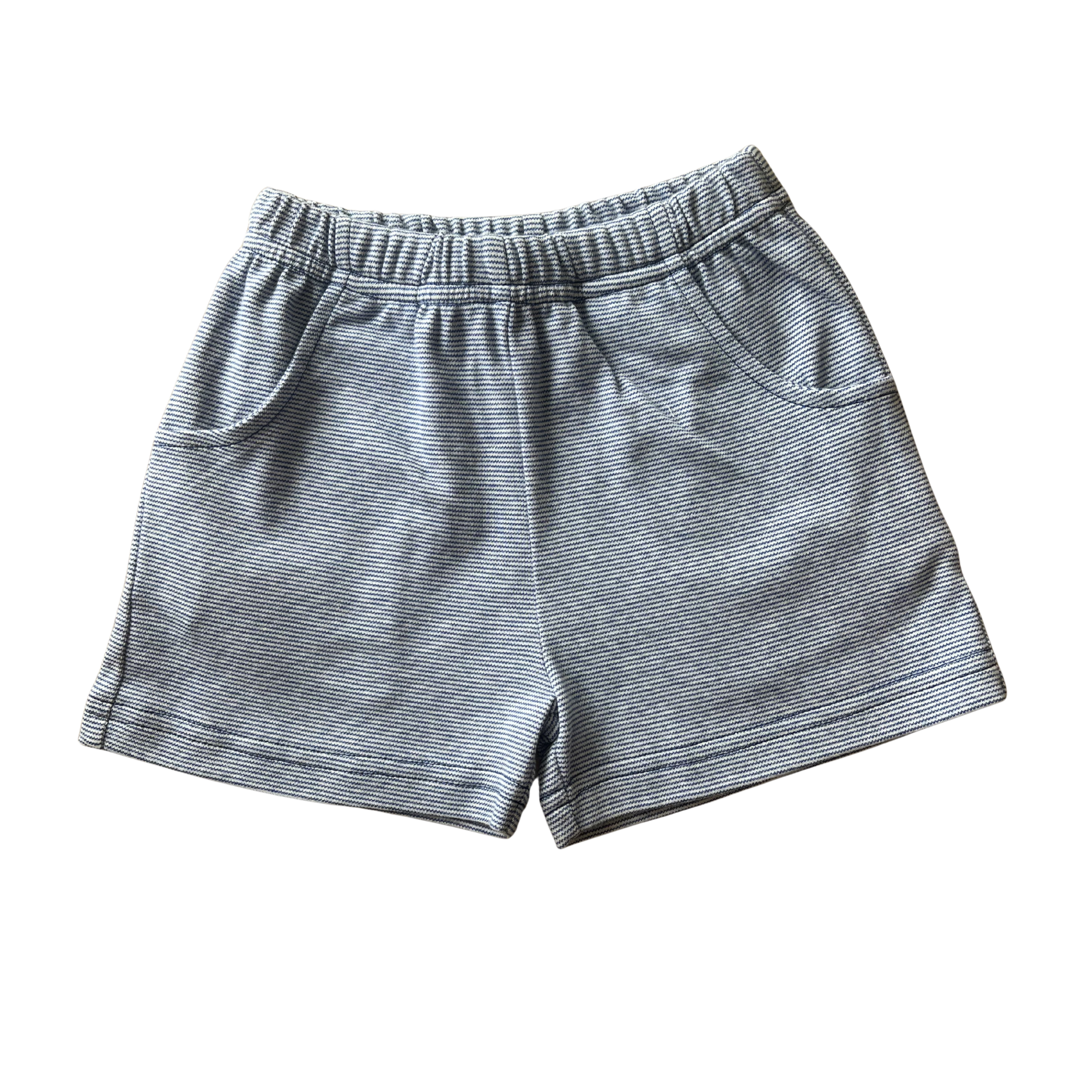 Royal Blue Stripe Shorts w/ Front Pocket