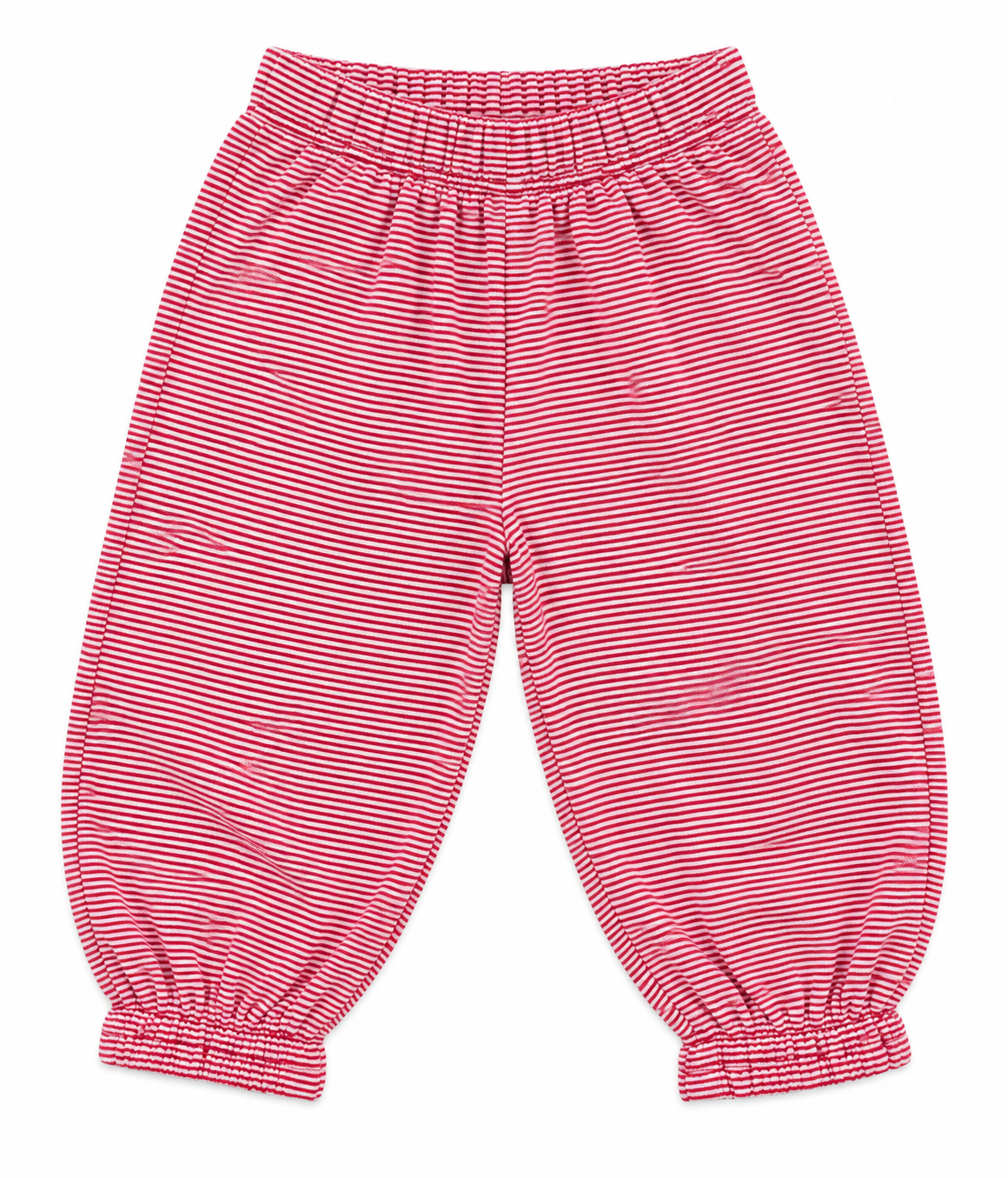 Deep Red Stripe Boy Bloomer Pant