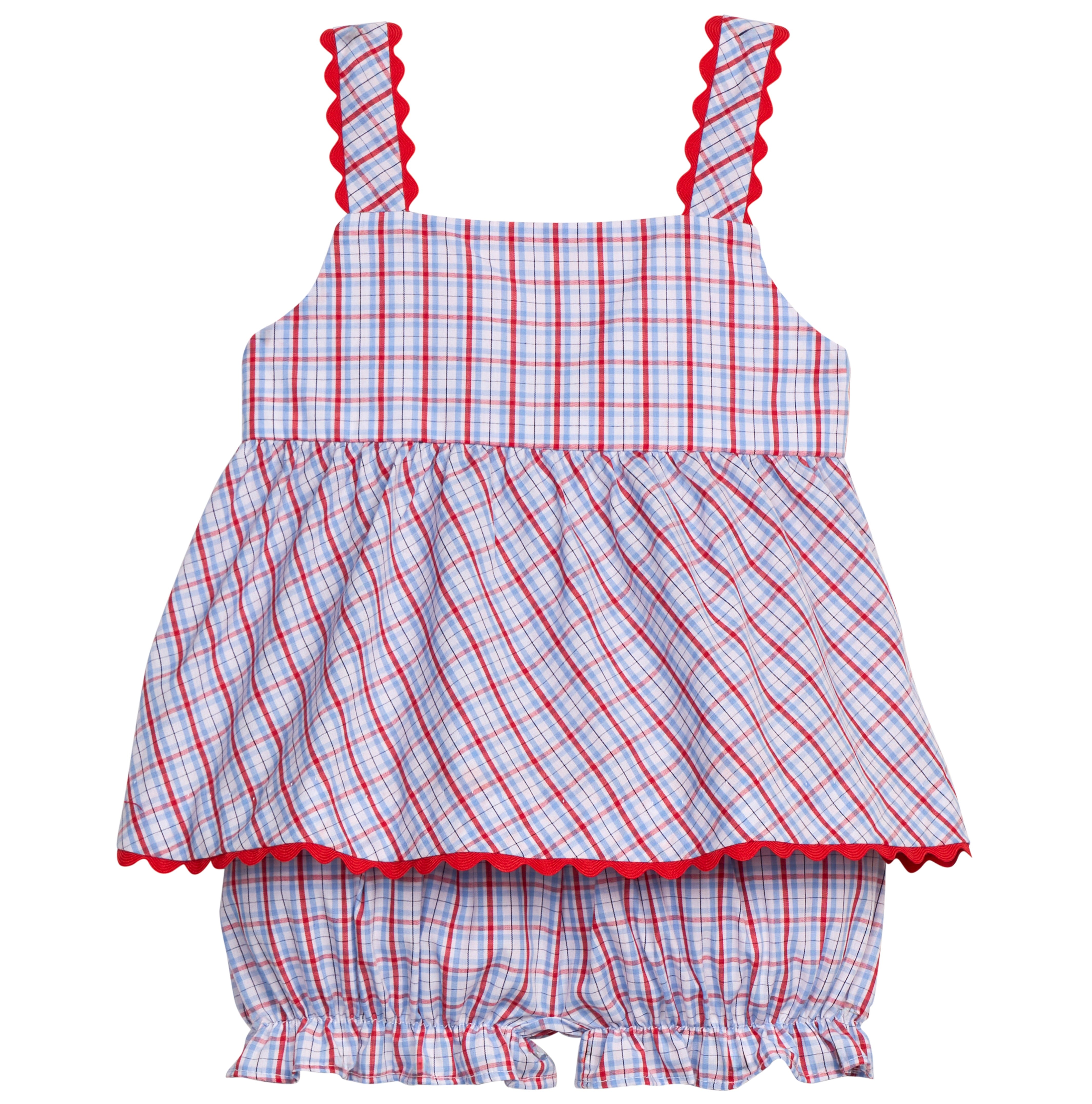 Patriotic Plaid Evie Bloomer Set