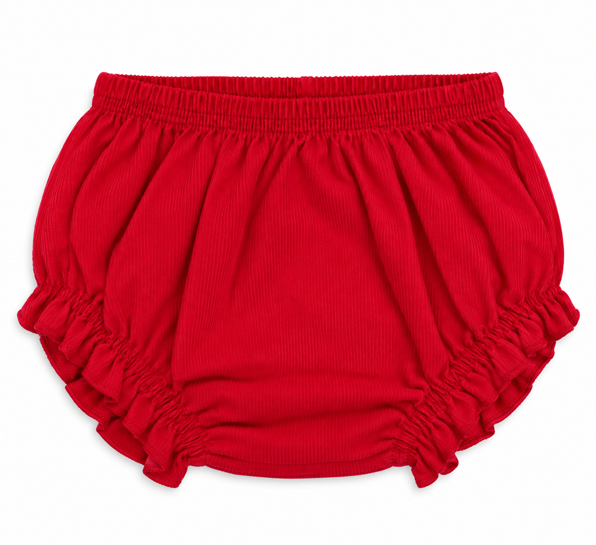 Deep Red Cord Girl Diaper Cover