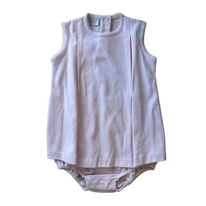 Pink Stripe Dressy Romper