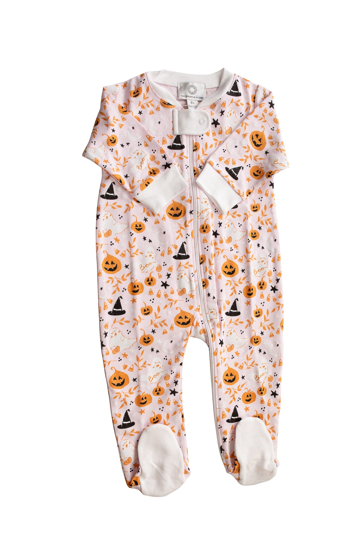 Pink Casper Footed Zipper PJ
