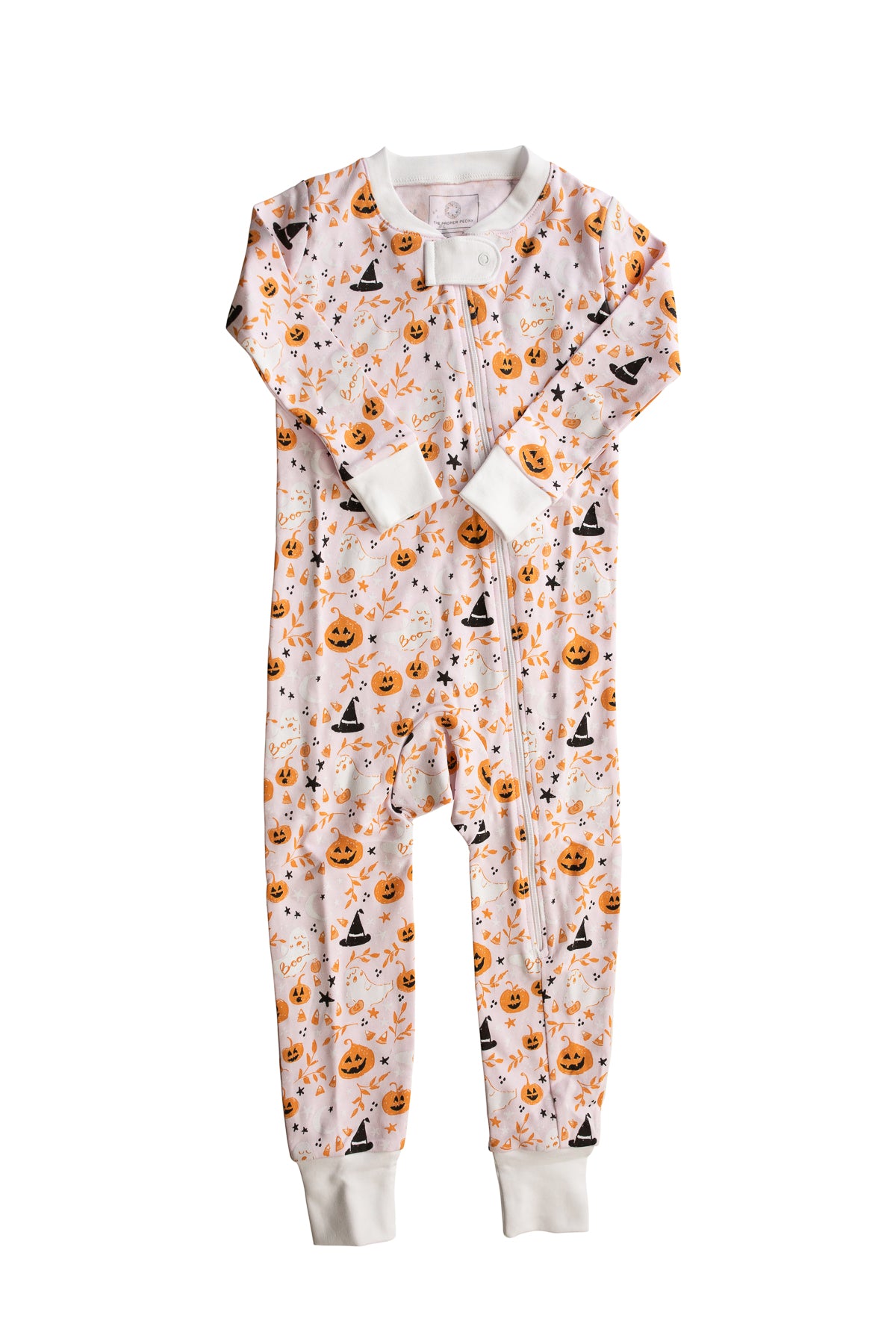 Pink Casper Zipper PJ No Feet