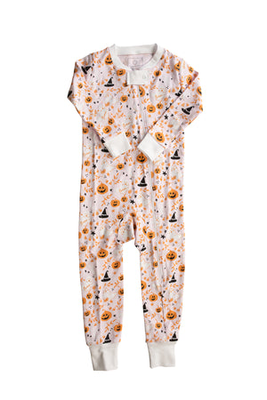 Pink Casper Zipper PJ No Feet