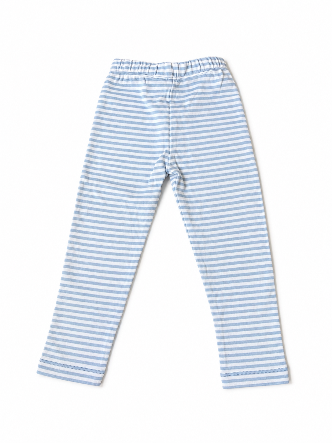 Sky Blue Stripe Straight Legging