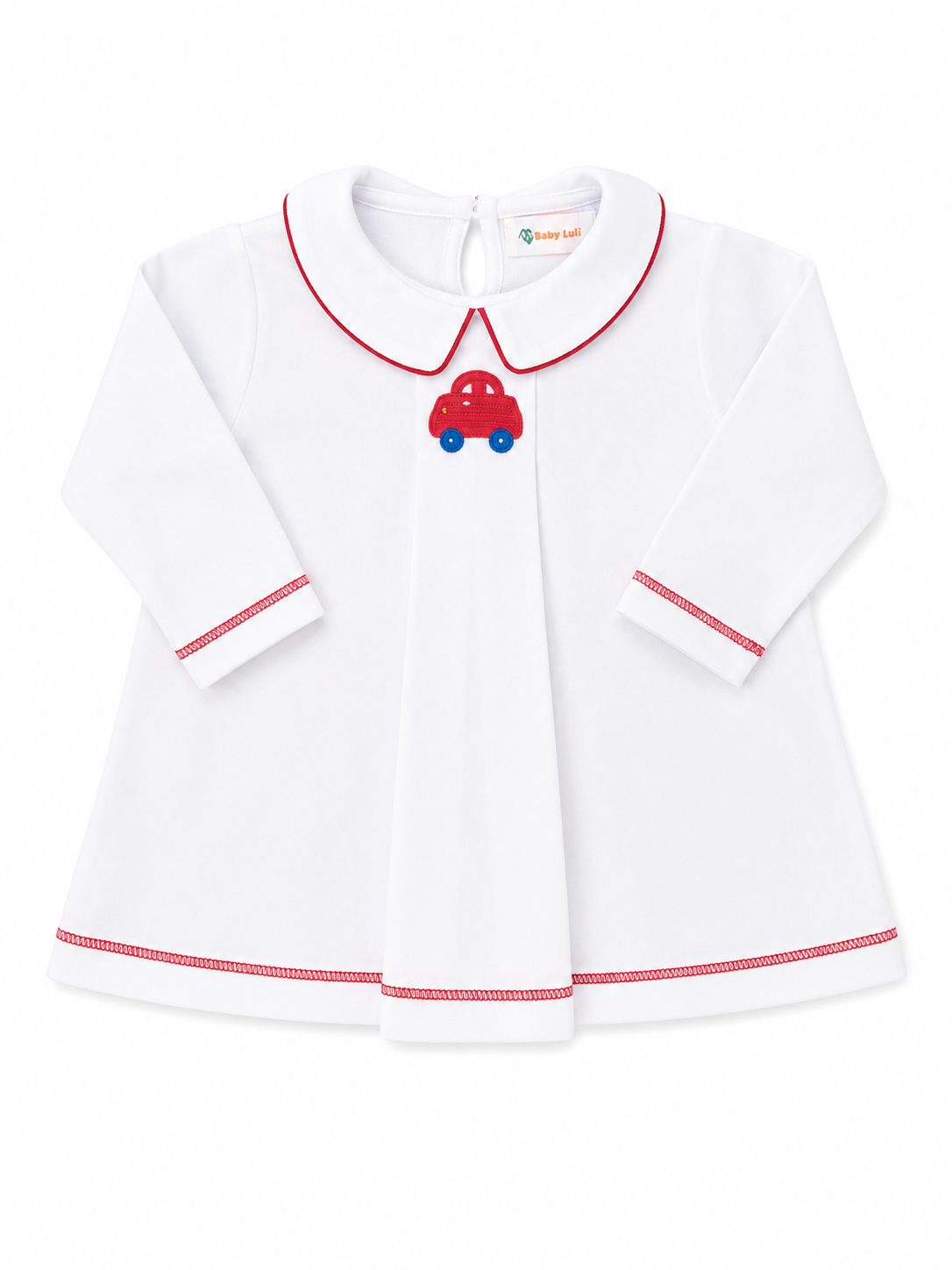 Crochet Car LS Peter Pan Top