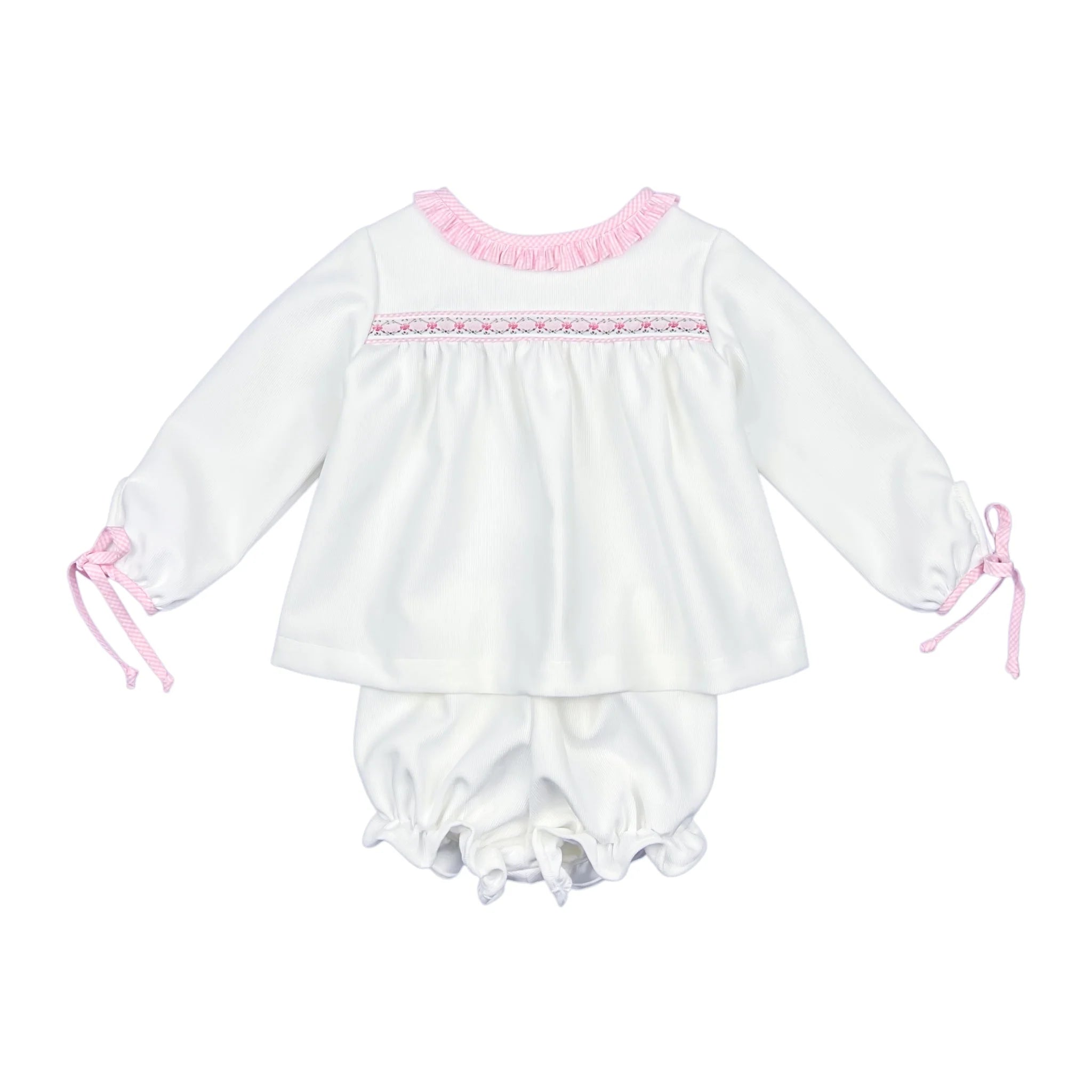 White Cord Christy Bloomer Set
