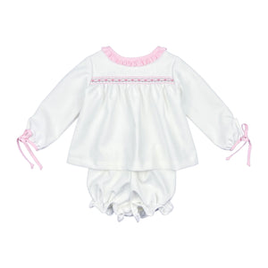 White Cord Christy Bloomer Set