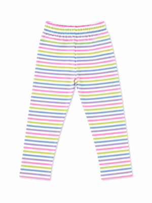 Multi Color Stripe Straight Legging