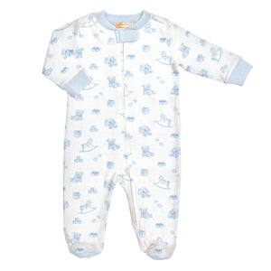 Tiny Baby Toys Boys Printed Zipped Footie (Infant)