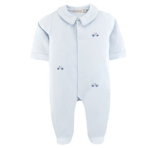 Cars Collared Footie w/ All Over Emb (Baby)