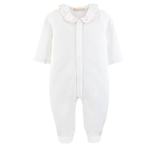 English Knot Footie w/ Emb Collar (Infant)