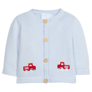 Crochet Sweater-Firetruck