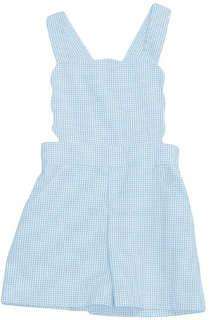 Lt Blue Mini Seersucker Madison Romper
