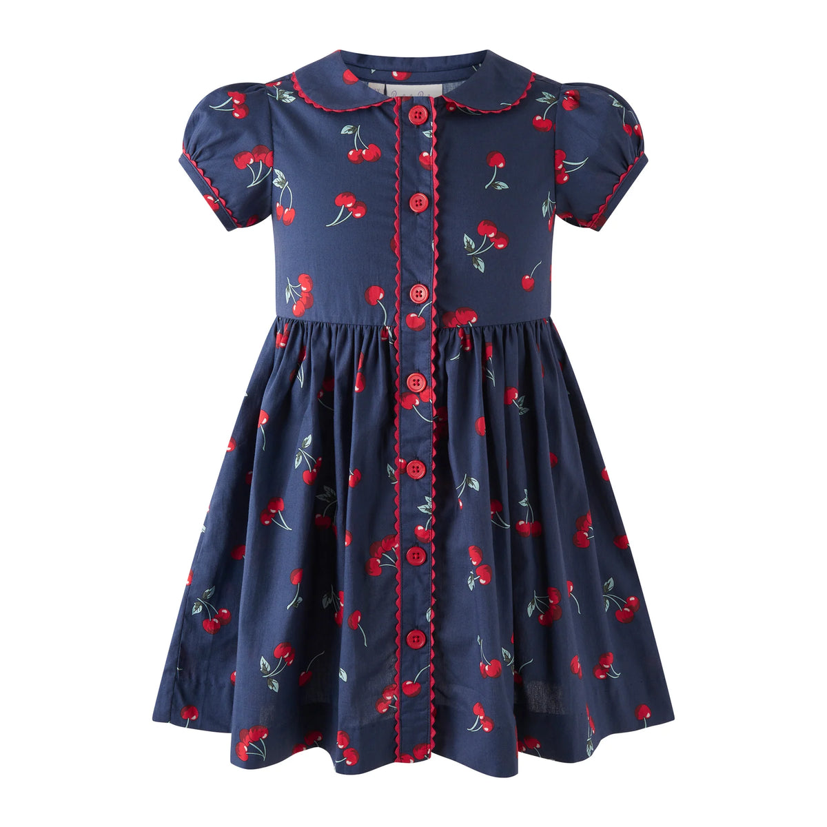 Cherry Button Front Dress