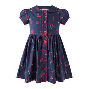 Cherry Button Front Dress