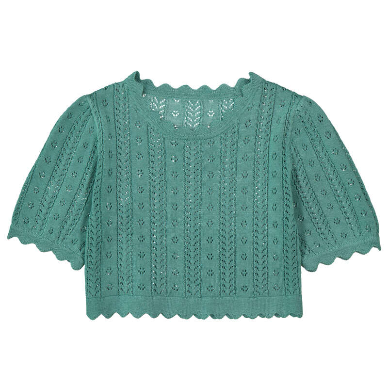 Green Knit SS Shirt