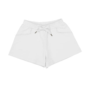 White Chenille Shorts