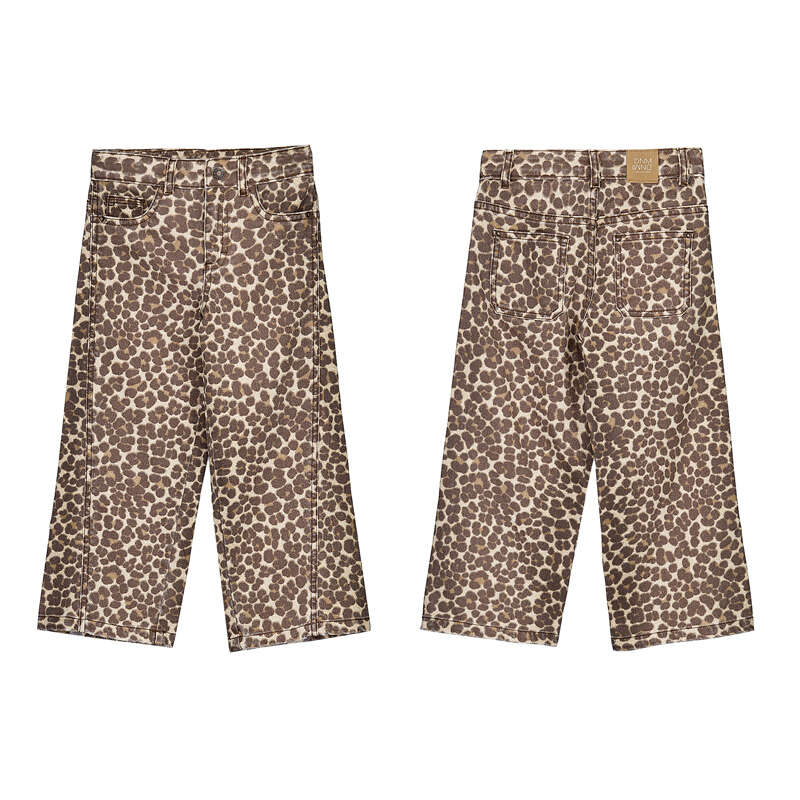 Leopard Twill Long Trouser