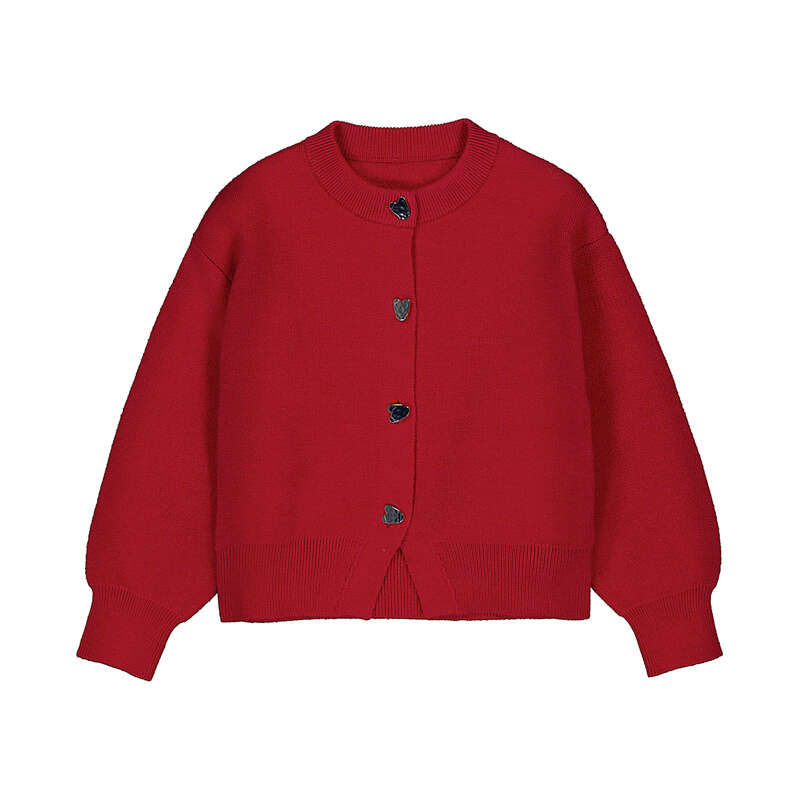 Red Knitted Cardigan
