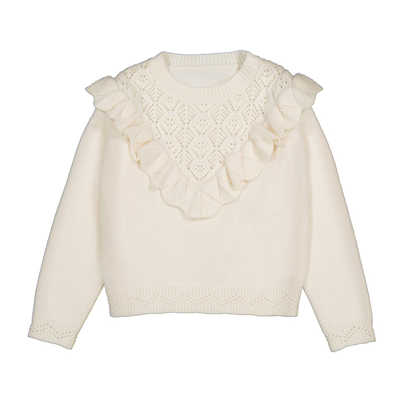 Cream Open Knit Sweater