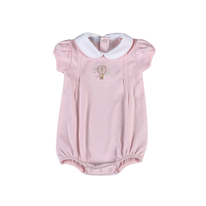 Pink Giraffe in the Sky Hand Emb Bubble