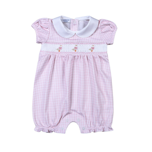 Pink Hand Smock Baby Goose Bubble