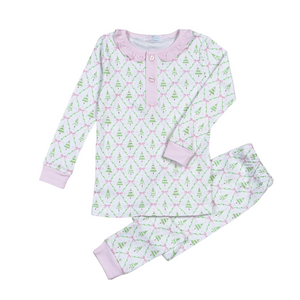Girl Holly Night Pima Two Piece Loungewear (Kid)