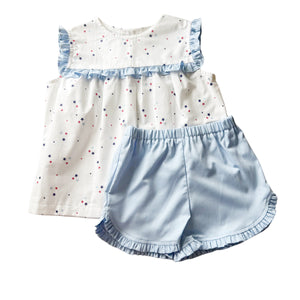 Sydney Girl Ruffle Short Set