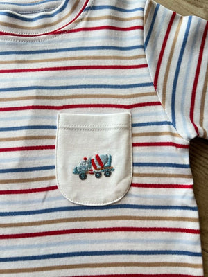 Multi Stripe Mini Mixer SS Tee