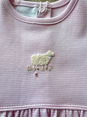 Pink Stripe Mini Lambs Bubble