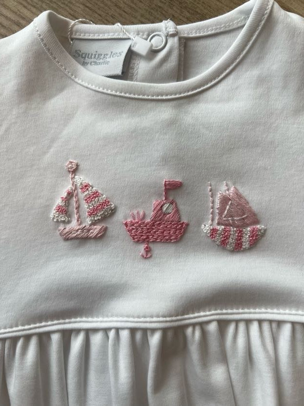 Pink Three Little Boats Bubble