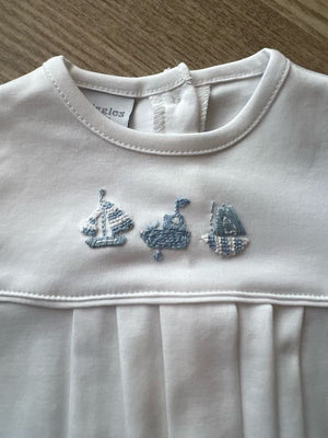 Blue Three Little Boats Bubble