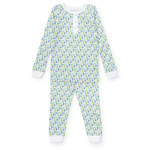 Jack Mod Holiday Blue Pajama Pant Set (Kid)