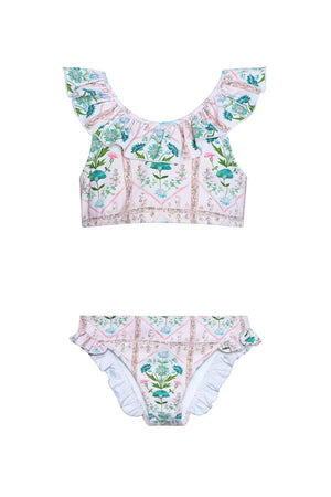 Pink Trellis Two Piece Swim
