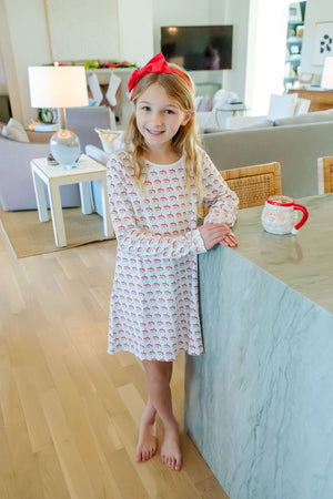 *PRE-ORDER* Berkeley Christmas Shirt Dress-Hot Cocoa (Big Kid)