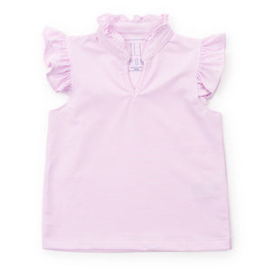 Pink Stripe Ellie Girl’s Sleeveless Performance Top