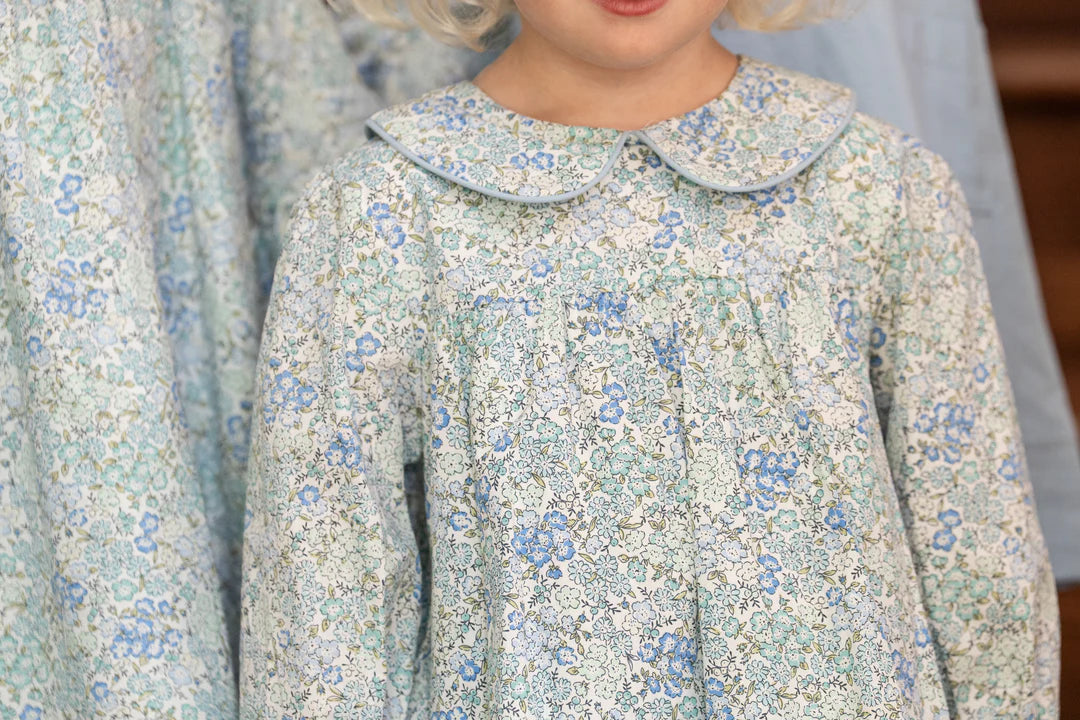 Betsy Bloomer Set - Lt Blue Floral (Baby)