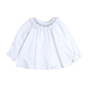 Light Blue Flower Scarlett Blouse (Infant)