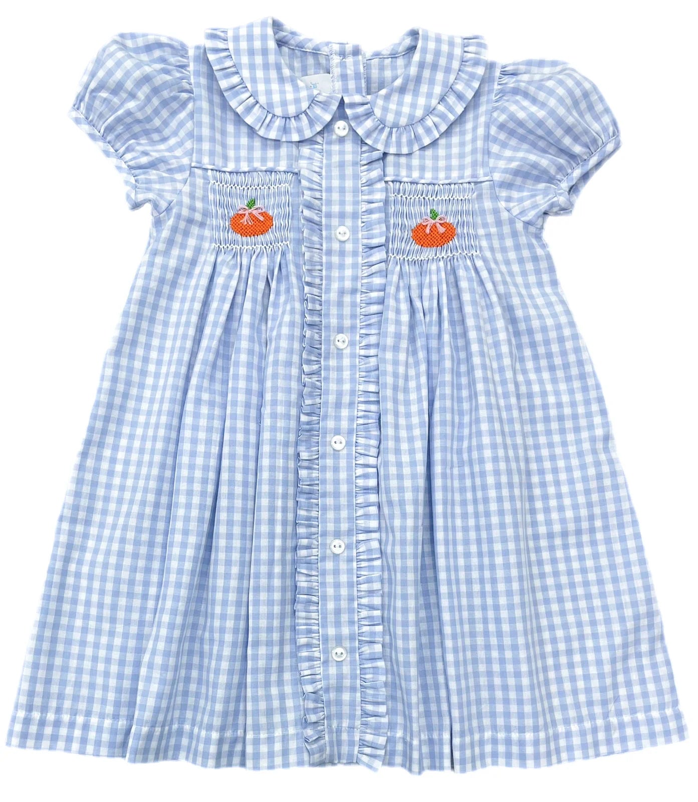 Blue Gingham Margaret Pumpkin Dress (Toddler)