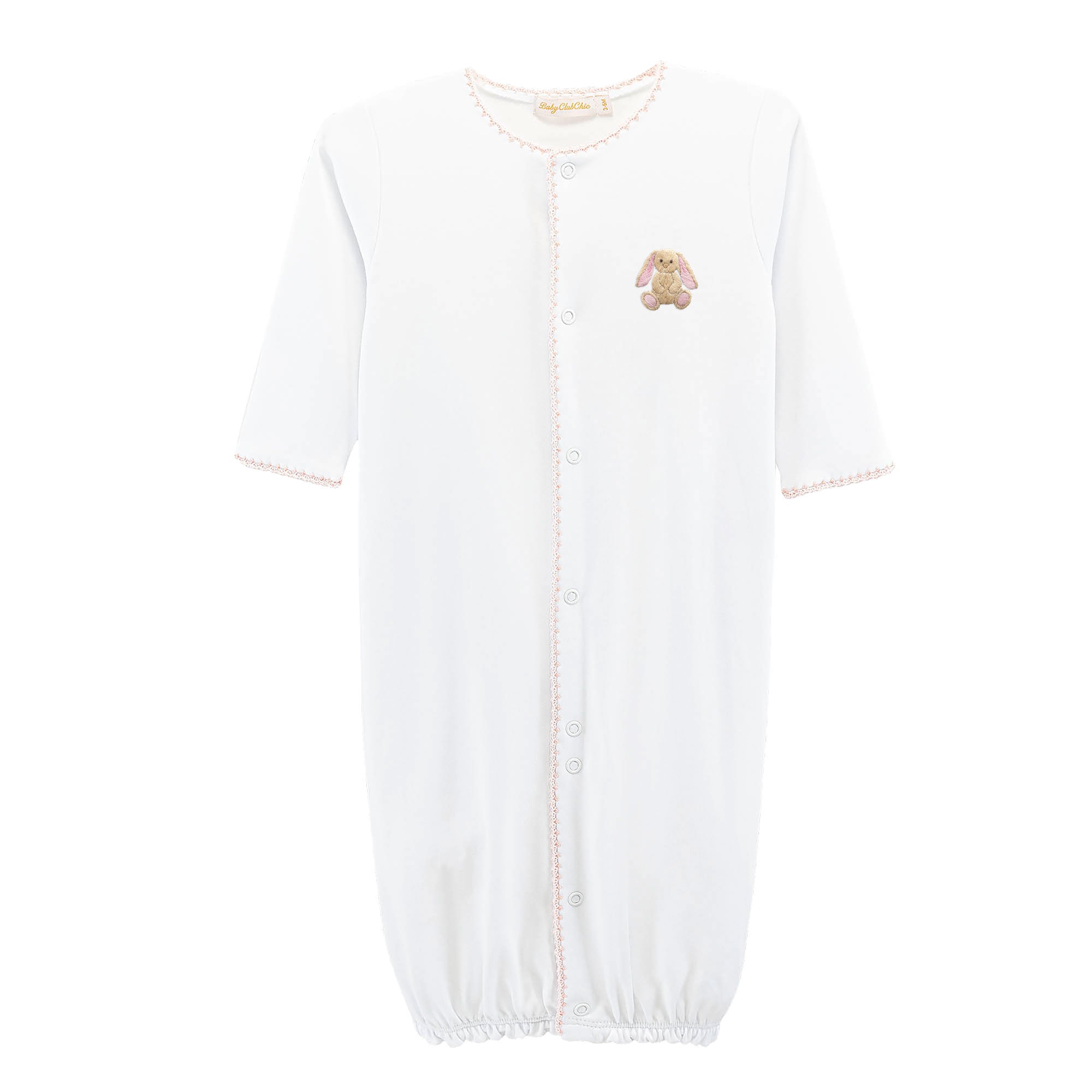 Girl Tiny Baby Toys Conv Gown w/ Crochet Trim